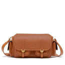 Damen-Umhängetasche COCCINELLE aus Leder in Cognac Modell Campus Medium