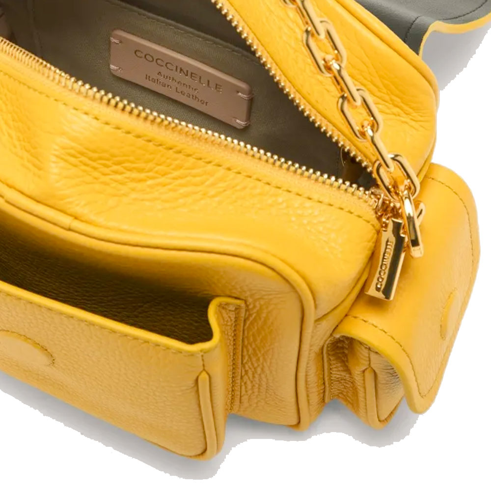 Borsa Donna a Mano COCCINELLE in Pelle Colore Soleado linea Campus Mini