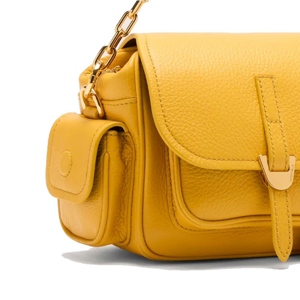 Borsa Donna a Mano COCCINELLE in Pelle Colore Soleado linea Campus Mini