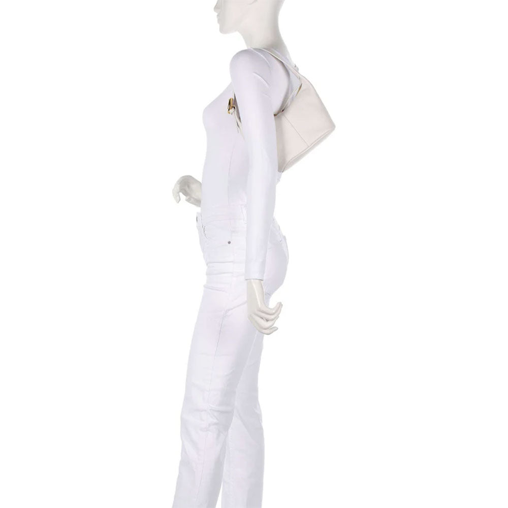 Borsa Donna a Spalla COCCINELLE in Pelle linea Fernanda Small Colore Blanco