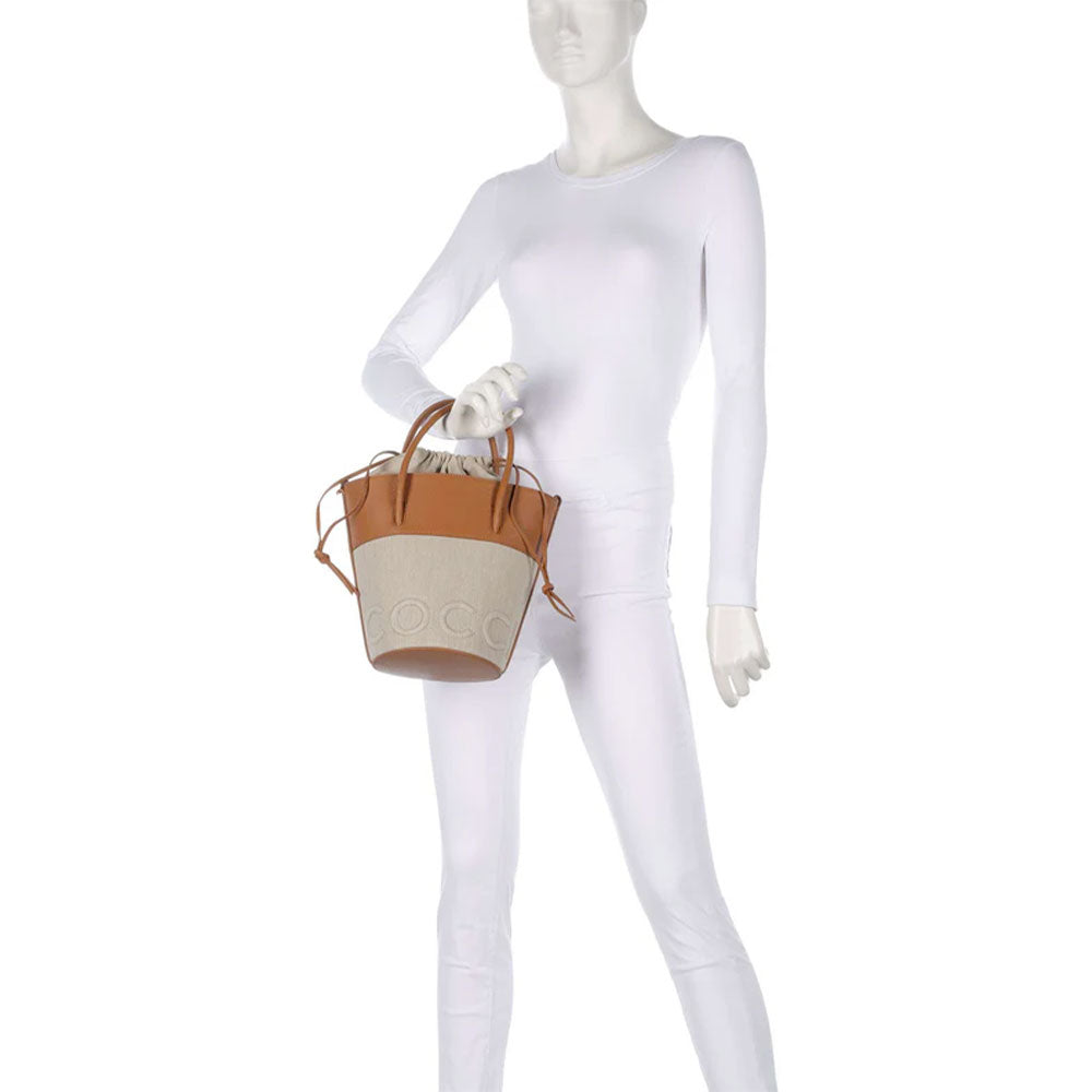 Borsa Donna a Mano COCCINELLE in Pelle Linea Myrtha colore Natural - Cuir