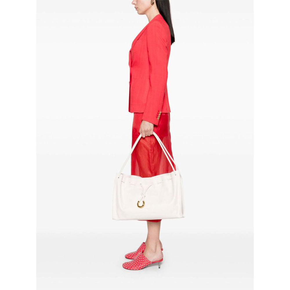 Borsa Donna a Spalla COCCINELLE in Pelle Liscia Linea Isabella Colore Blanco