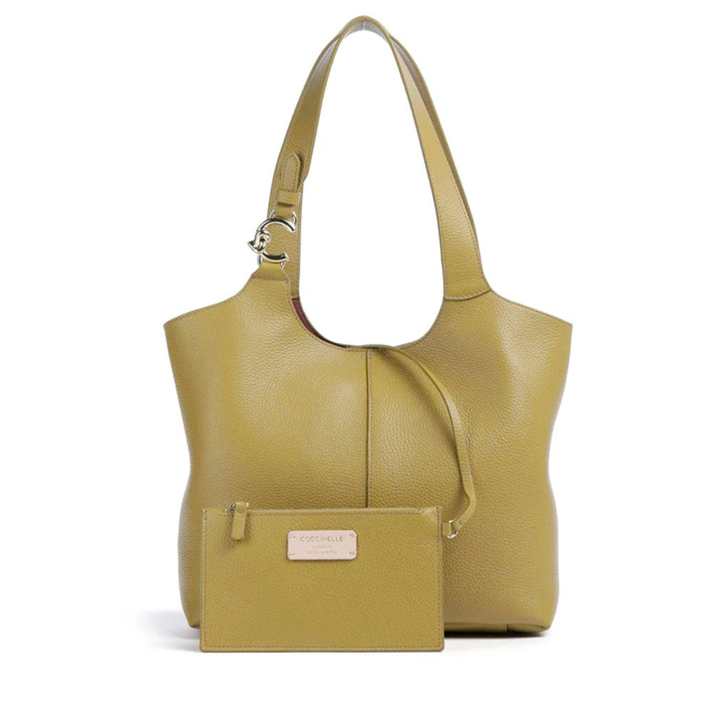 Borsa Donna a Spalla COCCINELLE Linea C-Easy Colore Seagrass