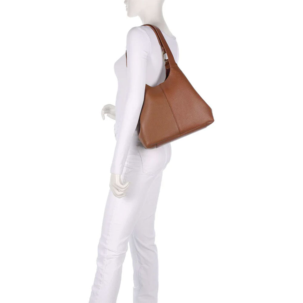 Borsa Donna a Spalla COCCINELLE Linea C-Easy Colore Cognac