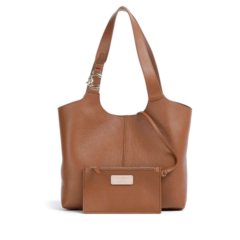 Borsa Donna a Spalla COCCINELLE Linea C-Easy Colore Cognac