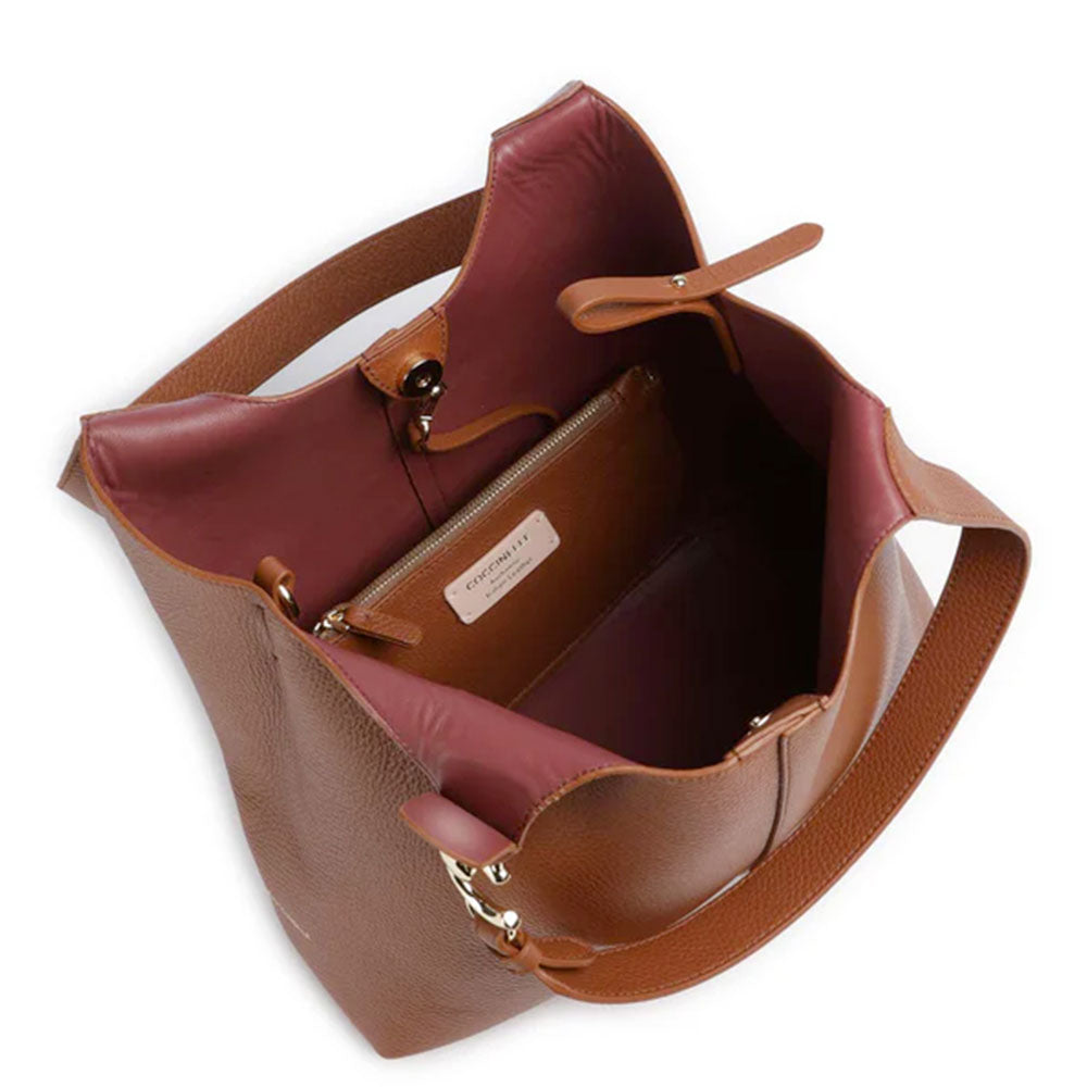 Borsa Donna a Spalla COCCINELLE Linea C-Easy Colore Cognac