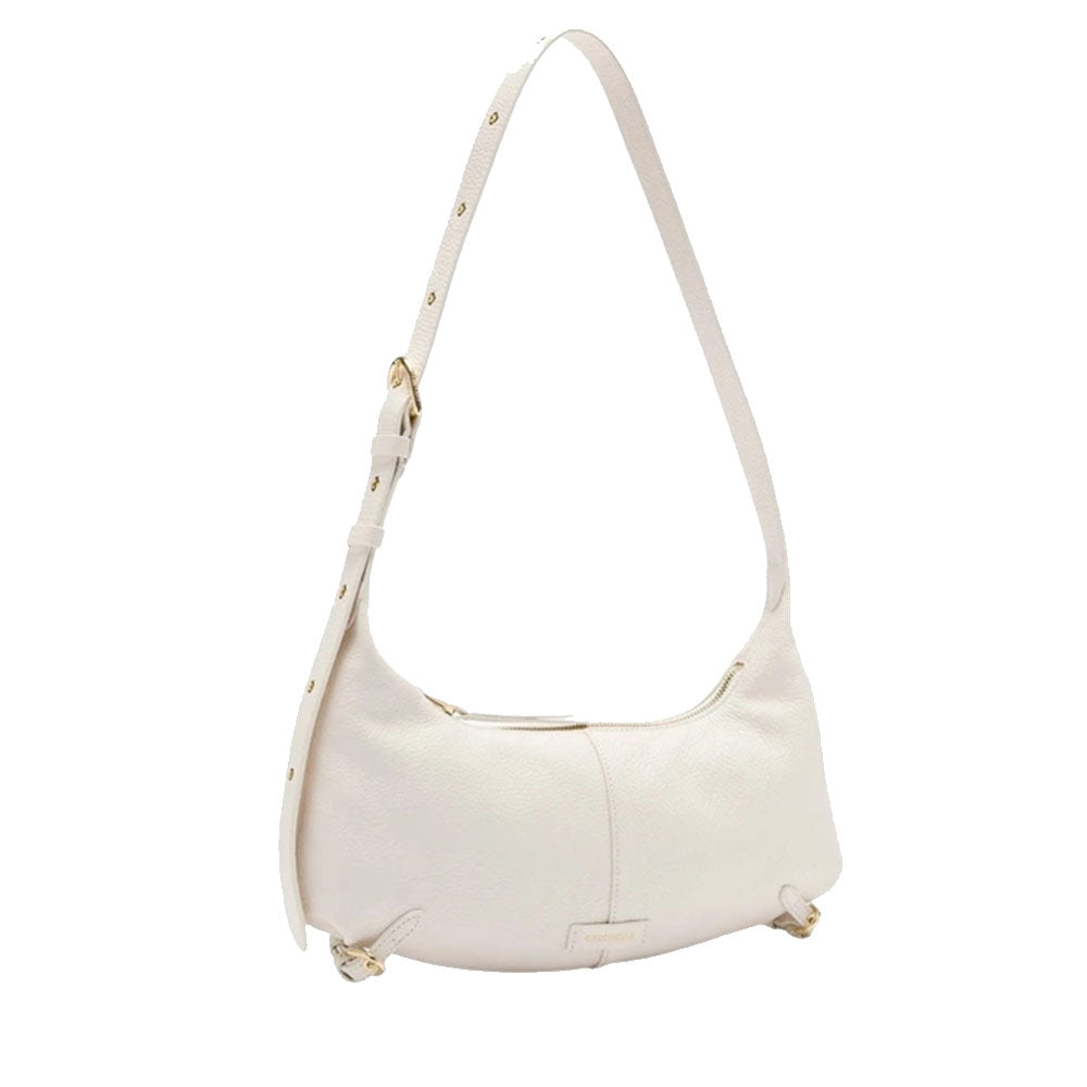 Borsa Donna a Tracolla COCCINELLE in Pelle linea Abigail Colore Blanco