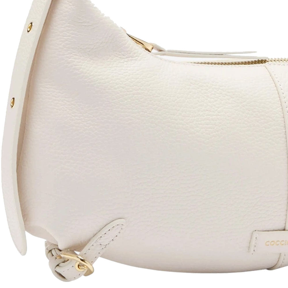 Borsa Donna a Tracolla COCCINELLE in Pelle linea Abigail Colore Blanco