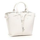 Kleine Damen-Beuteltasche COCCINELLE aus Leder Modell Flores in Blanco