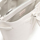Kleine Damen-Beuteltasche COCCINELLE aus Leder Modell Flores in Blanco