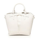Kleine Damen-Beuteltasche COCCINELLE aus Leder Modell Flores in Blanco