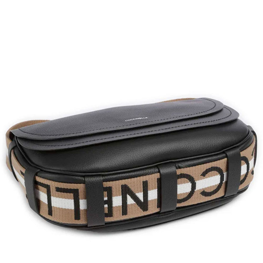Borsa Donna a Tracolla COCCINELLE in Pelle linea Raquel Colore Noir - Cuir
