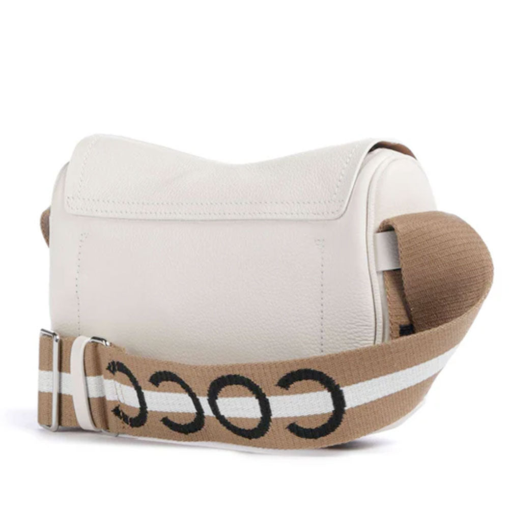 Borsa Donna a Tracolla COCCINELLE in Pelle linea Raquel Colore Blanco - Skin Misura Piccola