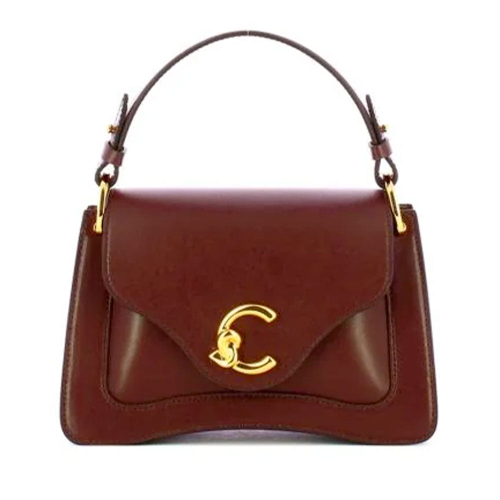 Women's Handbag COCCINELLE C-Me Calf Cocker Small in Berry Leather