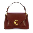 Women's Handbag COCCINELLE C-Me Calf Cocker Small in Berry Leather