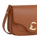 Damen-Umhängetasche COCCINELLE aus genarbtem Leder in Cognac Modell C-Me Small