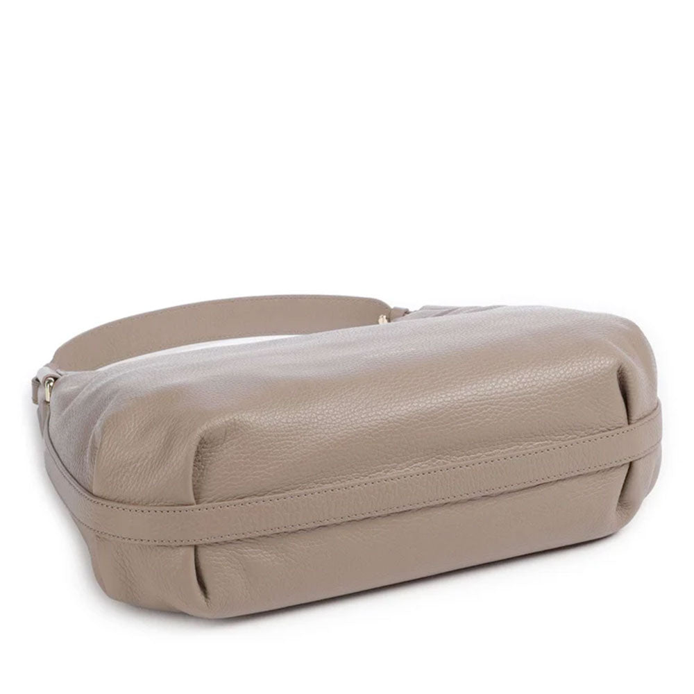 Borsa Donna Hobo a Spalla COCCINELLE Linea Rebekka Colore Warm Taupe