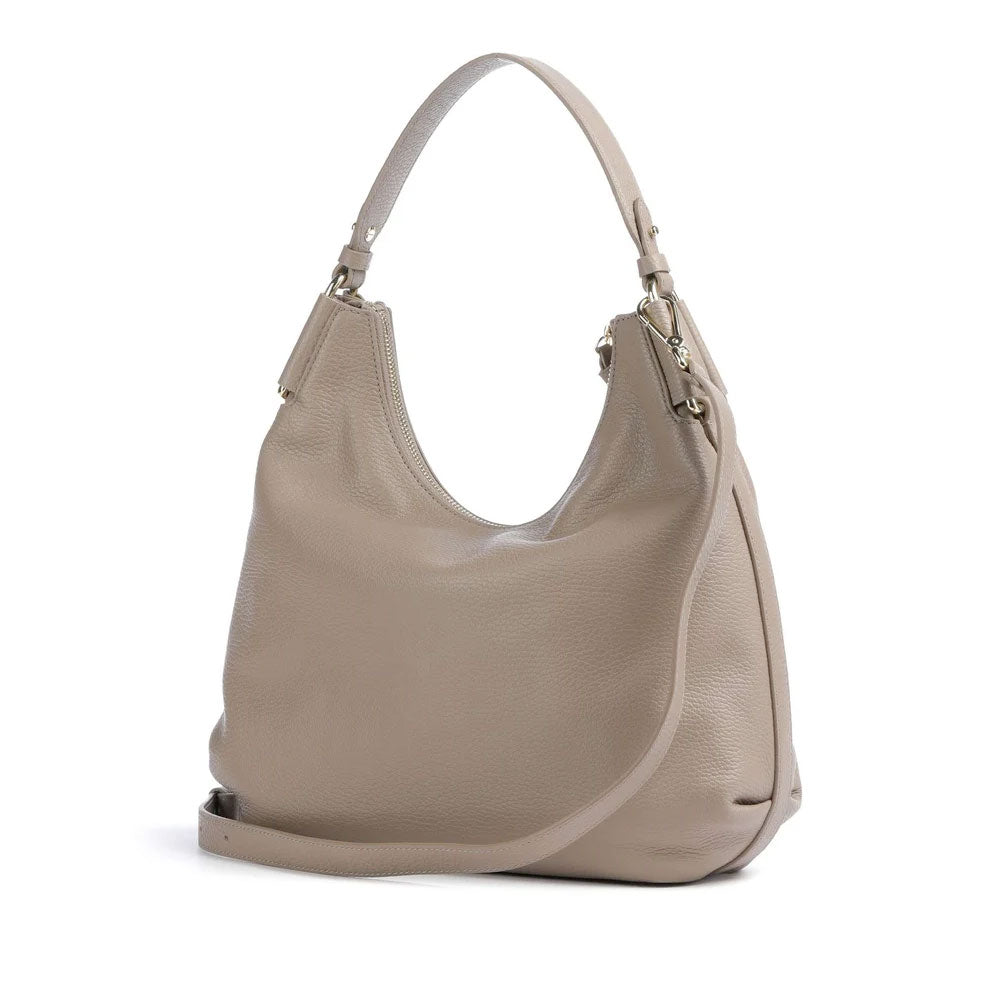 Borsa Donna Hobo a Spalla COCCINELLE Linea Rebekka Colore Warm Taupe