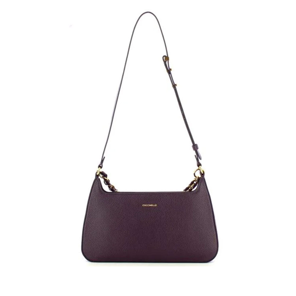 Borsa Donna a Mano COCCINELLE in Pelle linea Beat Generation Medium Colore Prune
