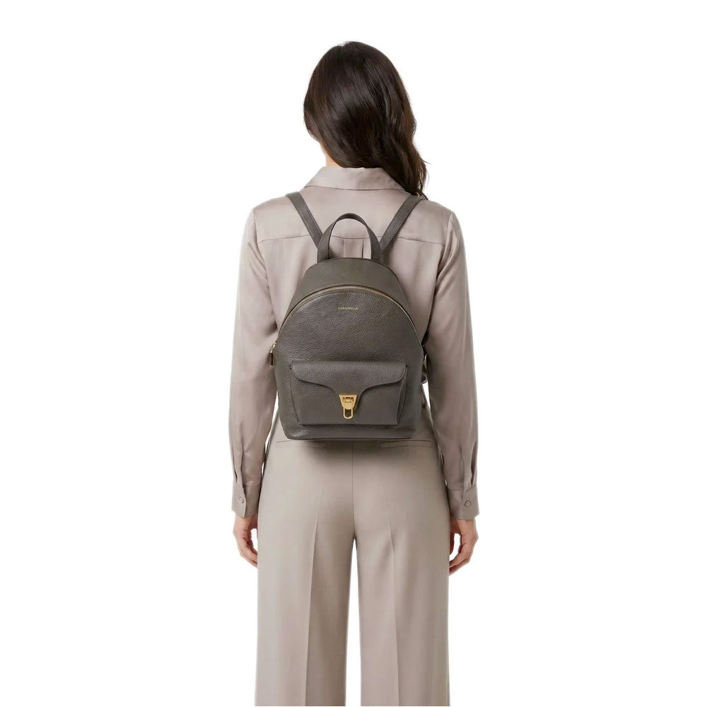 Zaino Donna COCCINELLE in Pelle Linea Beat Generation colore Fango