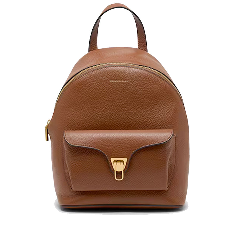 Zaino Donna COCCINELLE in Pelle Linea Beat Generation colore Cognac Misura Grande