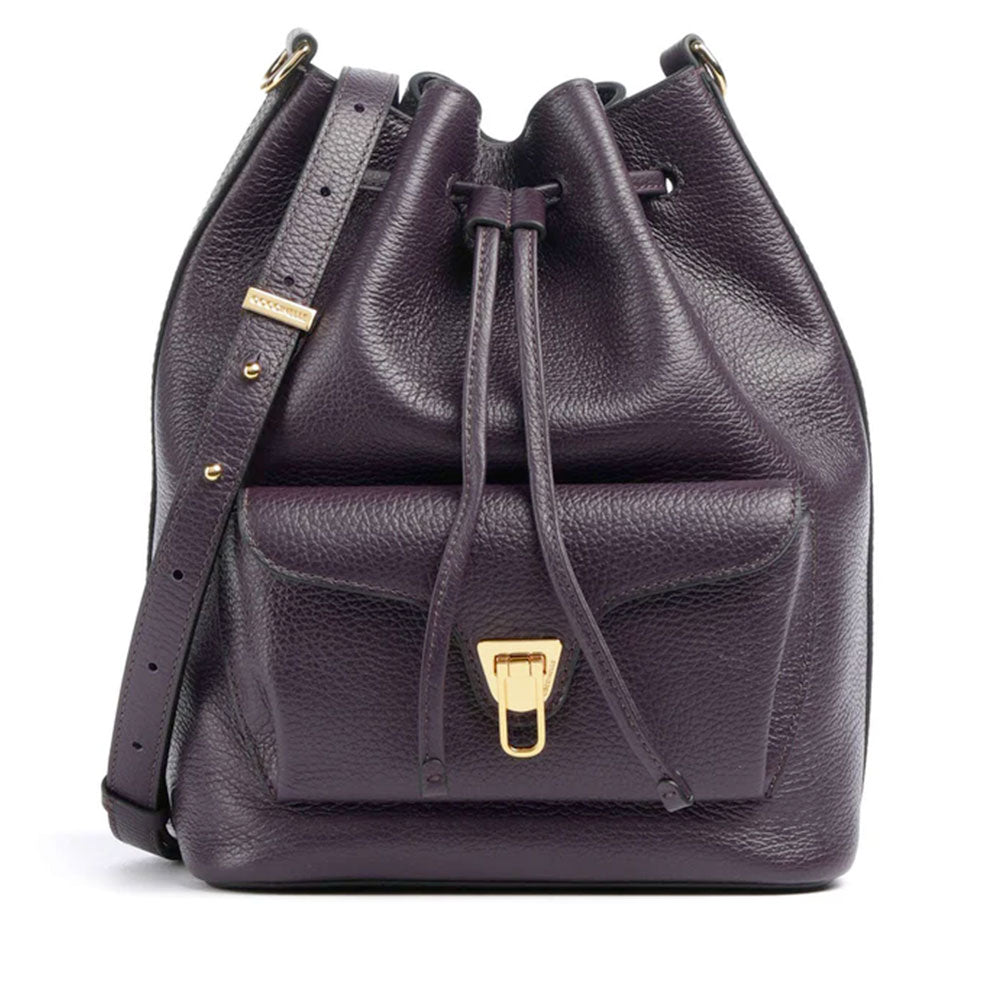 Coccinelle Beat Generation Medium Schultertasche Damen Prune