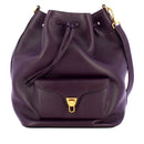 Borsa Donna a Tracolla COCCINELLE in Pelle linea Beat Generation Large Colore Prune