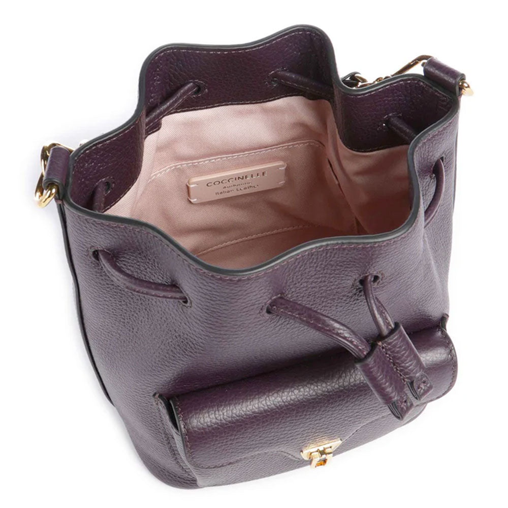 Borsa Donna a Mano COCCINELLE in Pelle linea Beat Generation Small Colore Prune