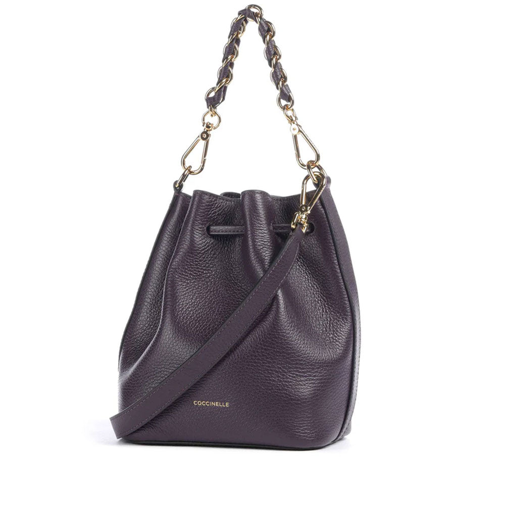 Borsa Donna a Mano COCCINELLE in Pelle linea Beat Generation Small Colore Prune