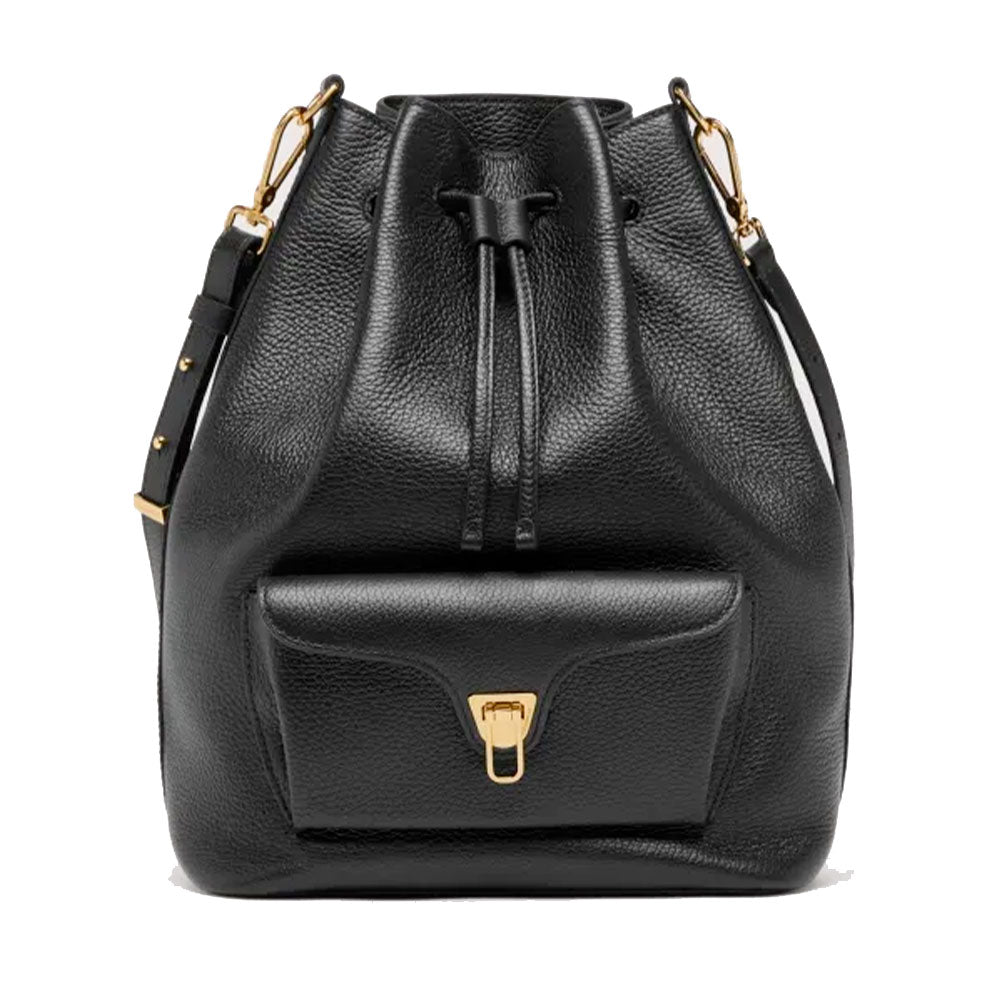 Borsa Donna a Tracolla COCCINELLE in Pelle linea Beat Generation Large Colore Nero