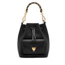 Damen-Henkeltasche COCCINELLE Modell Beat Generation Small aus schwarzem Leder