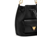 Damen-Henkeltasche COCCINELLE Modell Beat Generation Small aus schwarzem Leder