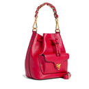 Damen-Henkeltasche COCCINELLE aus Leder Modell Beat Generation Small in Scarlet