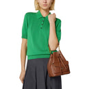 Damen-Henkeltasche COCCINELLE aus Leder Modell Beat Generation Small in Cognac