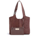 Women's Shoulder Bag COCCINELLE C-Easy in Berry Suede