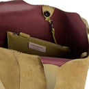 Borsa Donna a Spalla COCCINELLE in Camoscio Linea C-Easy Colore Seagrass
