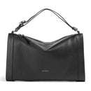 Women's Black Leather Hobo Shoulder Bag COCCINELLE Elinor