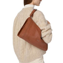 Women's Black Leather Hobo Shoulder Bag COCCINELLE Elinor
