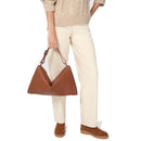 Women's Black Leather Hobo Shoulder Bag COCCINELLE Elinor