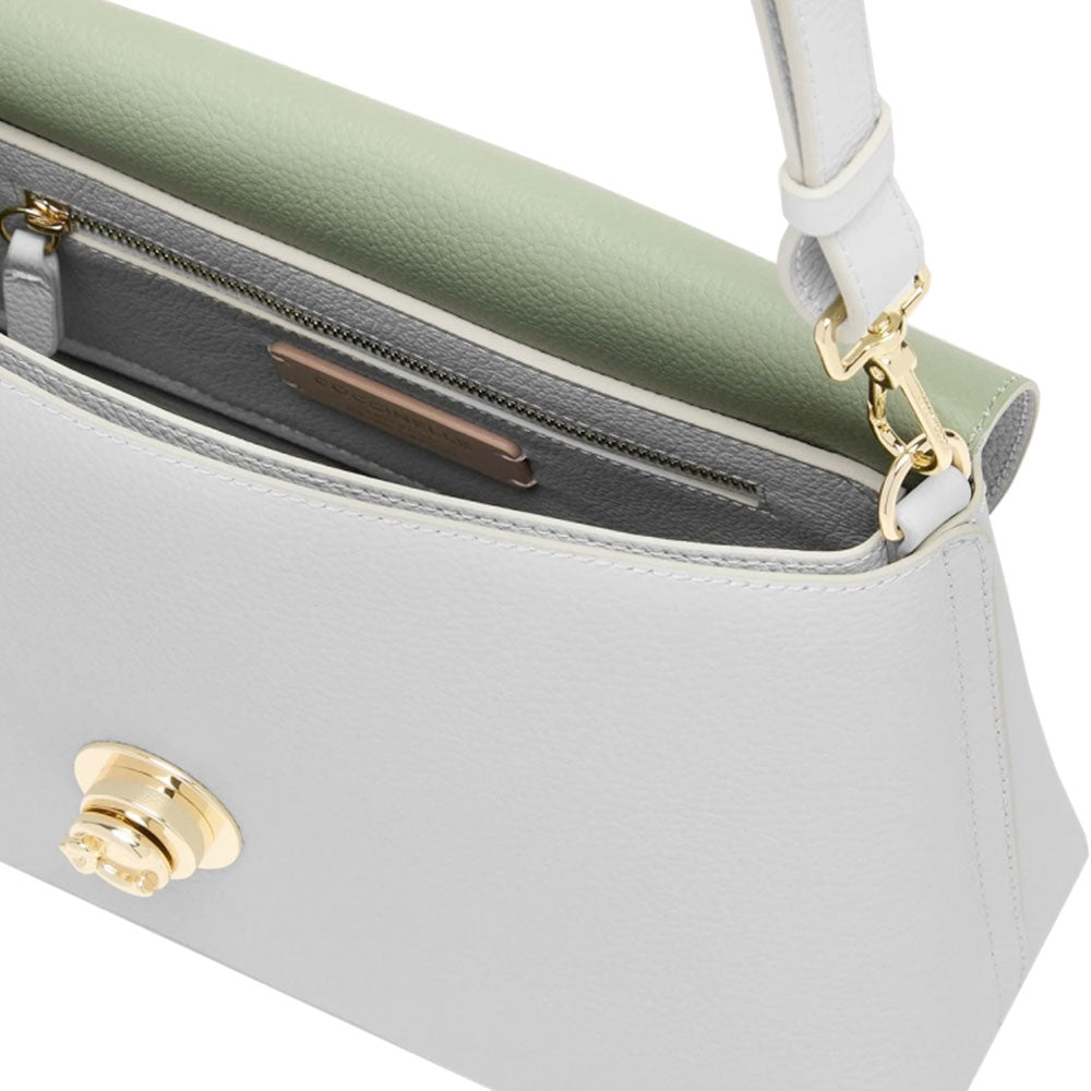 Borsa Donna a Mano COCCINELLE Linea Nikla Small Colore Snow - Greenery