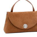 Borsa Donna a Mano COCCINELLE Linea Nikla Medium In Pelle Scamosciata Colore Cognac