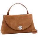 Borsa Donna a Mano COCCINELLE Linea Nikla Medium In Pelle Scamosciata Colore Cognac