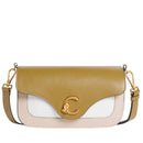 Damen-Umhängetasche COCCINELLE aus Leder Modell C-Me in Sandshell - Seagrass - Pearl