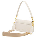 Damen-Schultertasche COCCINELLE aus genarbtem Leder Modell C-Me in Pearl