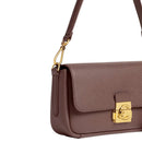 Borsa Donna a Spalla COCCINELLE in Pelle Martellata linea C-Me Colore Berry