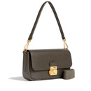 Borsa Donna a Spalla COCCINELLE in Pelle Martellata linea C-Me Colore Fango