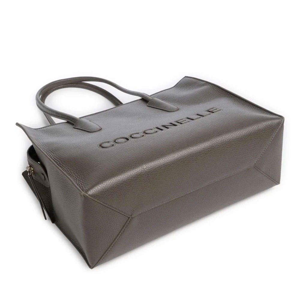 Borsa Donna a Spalla COCCINELLE in Pelle Linea Myrtha26 colore Fango