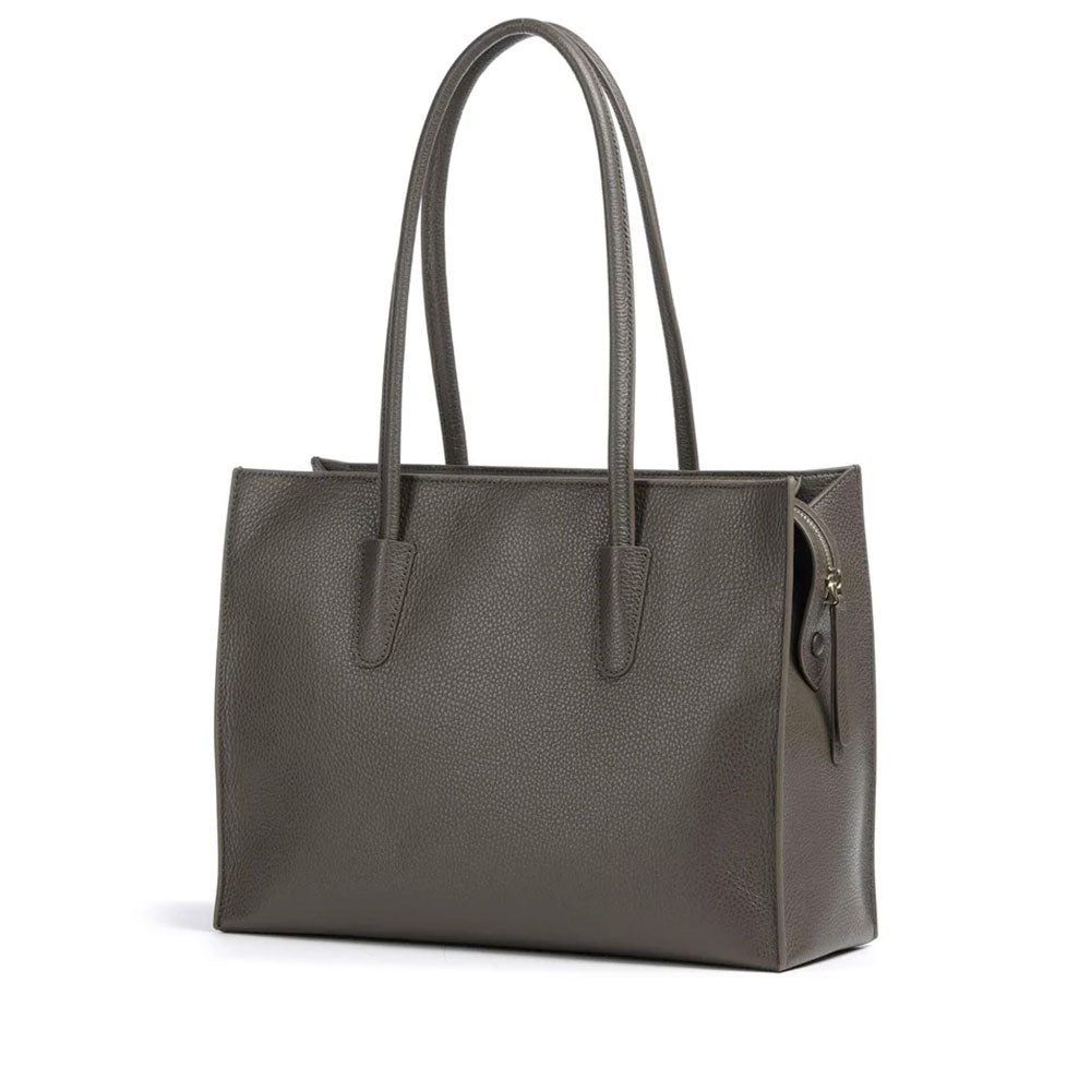 Borsa Donna a Spalla COCCINELLE in Pelle Linea Myrtha26 colore Fango