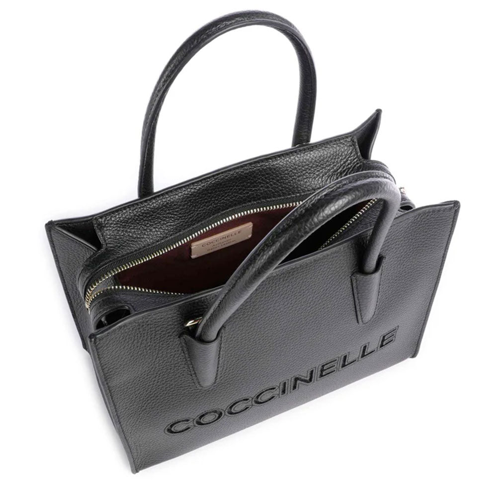 Borsa Donna a Mano COCCINELLE in Pelle Linea Myrtha26 colore Nero