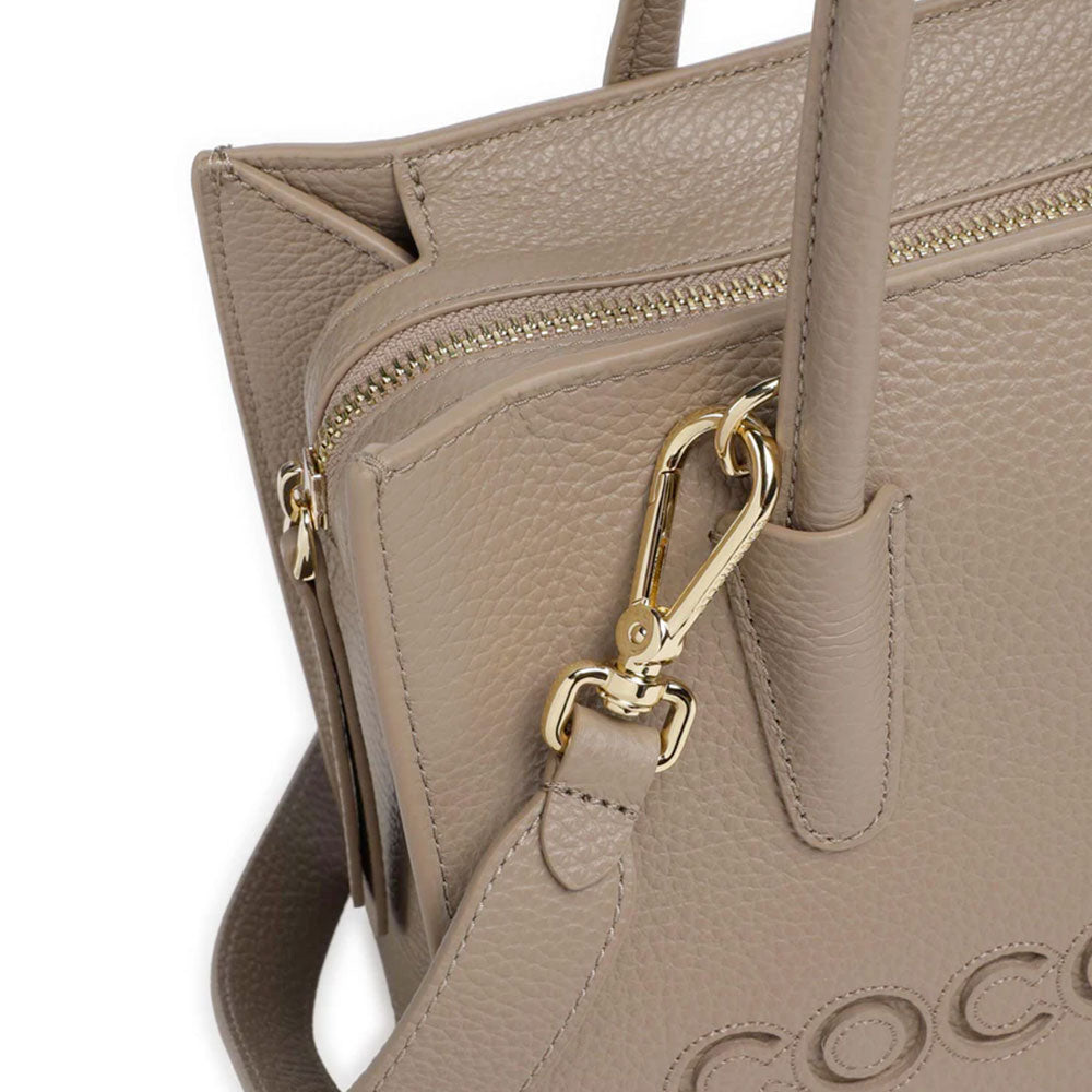 Borsa Donna a Mano COCCINELLE in Pelle Linea Myrtha26 colore Warm Taupe